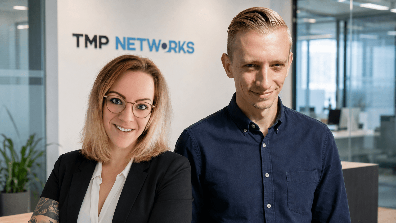 TMP Networks Team bei der technischen Projektarbeit