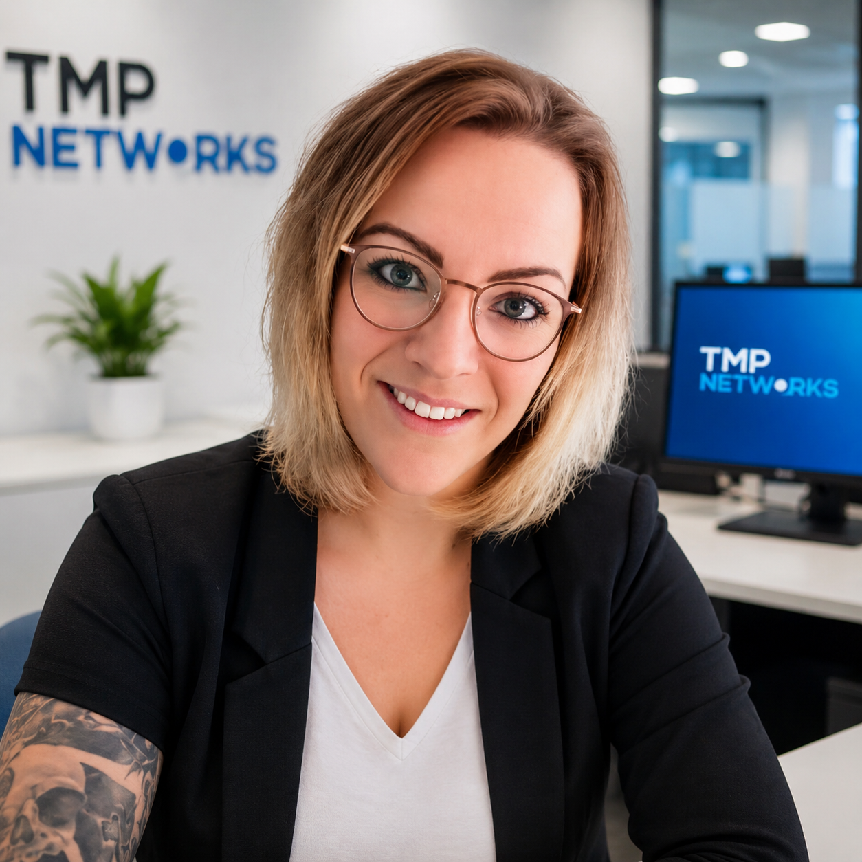 Teammitglied von TMP Networks für Serviceannahme und Kundenkontakt